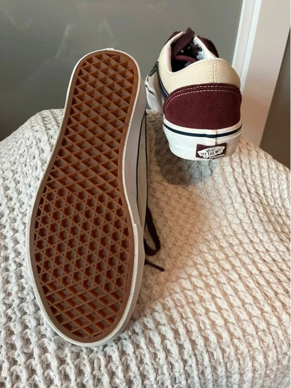 NWOT Vans Skate Old Skool Mauve Wine Burgundy Sneakers 468